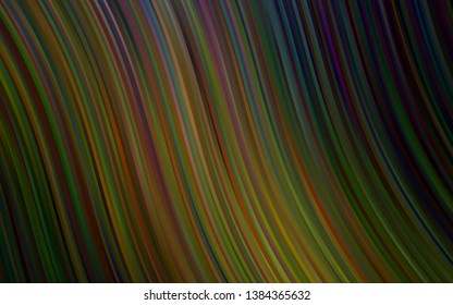 Dark Green vector background with lava shapes. Colorful illustration in abstract marble style with gradient. Pattern for your business design.