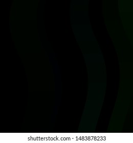 Dark Green vector background with lines. Abstract illustration with bandy gradient lines. Pattern for websites, landing pages.