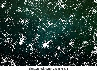 Dark Green vector background with lines. Brand new colorful illustration in simple style. Elegant pattern for a brand book.
