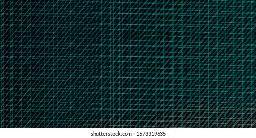 Dark Green vector background with lines. Geometric abstract illustration with blurred lines. Template for your UI design.