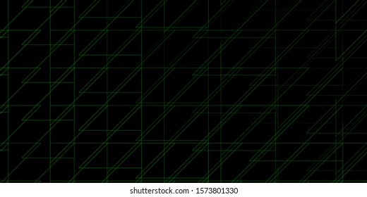 Dark Green, vector background with lines. Repeated lines on abstract background with gradient. Best design for your posters, banners.