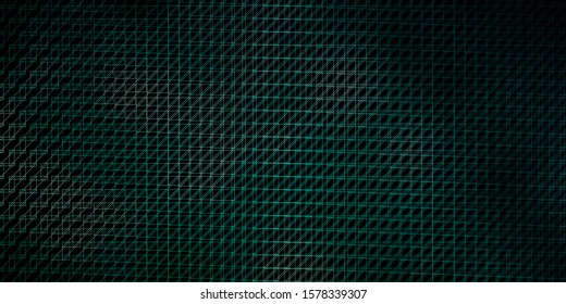 Dark Green vector background with lines. Gradient illustration with straight lines in abstract style. Pattern for websites, landing pages.