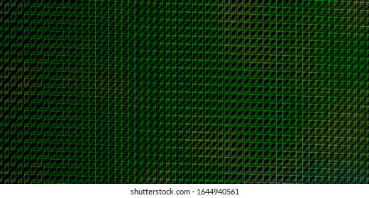 Dark Green vector background with lines. Modern abstract illustration with colorful lines. Pattern for booklets, leaflets.