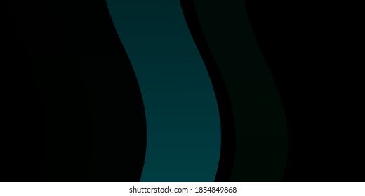Dark Green vector background with lines. Colorful illustration, which consists of curves. Template for your UI design.