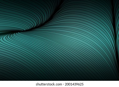 Dark Green vector background with lines. Colorful abstract illustration with gradient lines. New composition for your brand book.