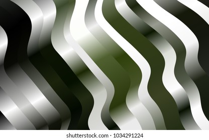 Dark Green vector background with liquid shapes. Colorful illustration in abstract marble style with gradient. The elegant pattern for brand book.
