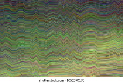 Dark Green vector background with liquid shapes. Brand-new colored illustration in marble style with gradient. A new texture for your  ad, booklets, leaflets.