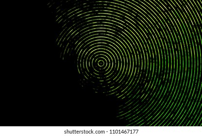 Dark Green vector background with liquid shapes. Glitter abstract illustration with wry lines. A completely new marble design for your business.