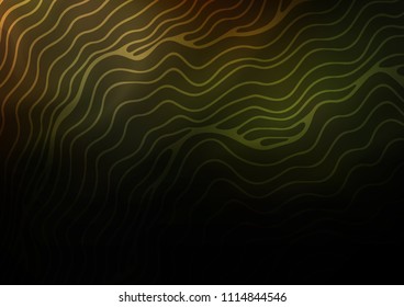 Dark Green vector background with liquid shapes. Creative illustration in halftone marble style with gradient. Textured wave pattern for backgrounds.