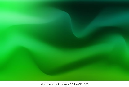 Dark Green vector background with liquid shapes. A completely new color illustration in marble style. Marble design for your web site.