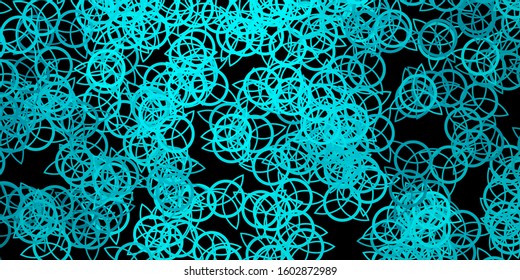 Dark Green vector background with occult symbols. Abstract illustration with gothic gradient shapes. Best design halloween events.