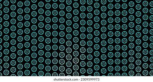 Fondo vectorial verde oscuro con símbolos ocultos. Ilustración abstracta con formas gradientes góticos. Diseño sencillo para la representación oculta.