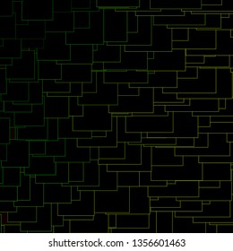 Dark Green vector background in polygonal style. Rectangles with colorful gradient on abstract background. Pattern for busines booklets, leaflets