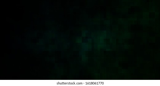 Dark Green vector background in polygonal style. New abstract illustration with rectangular shapes. Pattern for commercials, ads.