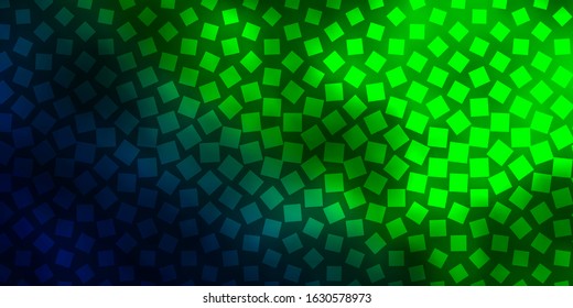 Dark Green vector background in polygonal style. Modern design with rectangles in abstract style. Design for your business promotion.