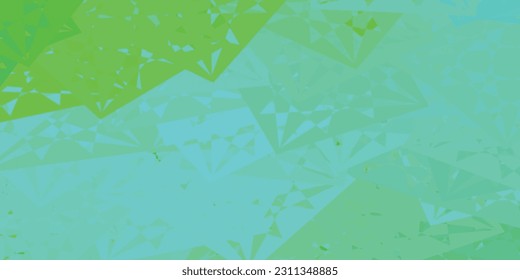 Fondo vector verde oscuro con formas poligonales. Magnífica ilustración abstracta con formas triangulares, formas. Diseño para sus fondos de escritorio.