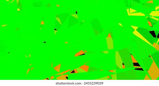 Fondo de Vector verde oscuro con formas poligonales. Ilustración abstracta inteligente con formas de triángulo en estilo moderno. Una adición fácil a sus anuncios.