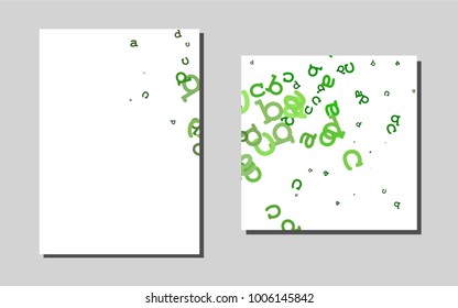 Dark Green vector background for presentations. Modern abstract design concept with colorful gradient. Pattern can be used as a template for calendars.