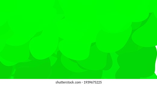 Dark green vector background with random forms. Colorful abstract forms with gradient in simple style. Elegant design for wallpaper set.