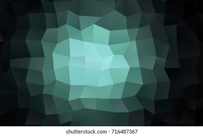 Dark Green vector background of rectangles and squares. Style quilt and blanket. Geometrical rectangular pattern. Repeating pattern with rectangle shapes.