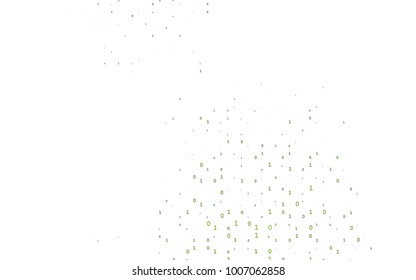 Dark Green vector background with signs of numerals. Illustration with Numeral symbols on abstract template. The pattern can be used for ad, booklets, leaflets of education.