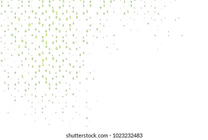 Dark Green vector background with signs of numerals. Illustration with Numeral symbols on abstract template. The pattern can be used for school, grammar websites.