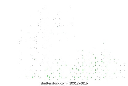 Dark Green vector background with signs of numerals. Illustration with Numeral symbols on abstract template. Template can be used as a background for ads of typography.