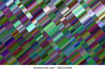 Dark Green vector background with straight lines. Glitter abstract illustration with colored sticks. The pattern can be used as ads, poster, banner for commercial.