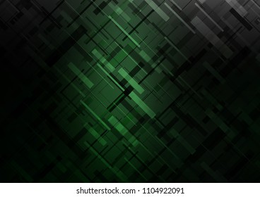 Dark Green vector background with straight lines. Decorative shining illustration with lines on abstract template. The pattern can be used for busines ad, booklets, leaflets