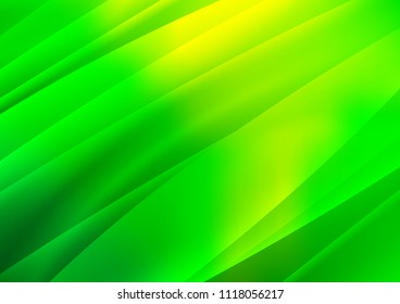 Dark Green vector background with straight lines. Lines on blurred abstract background with gradient. Best design for your ad, poster, banner.