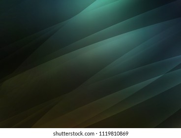 Dark Green vector background with straight lines. Decorative shining illustration with lines on abstract template. The pattern can be used for busines ad, booklets, leaflets