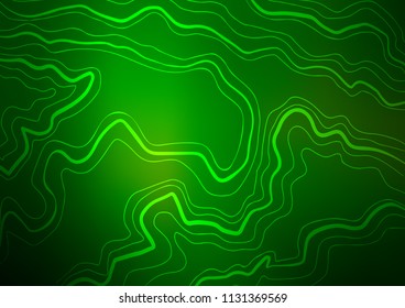 Dark Green vector background with straight lines. Modern geometrical abstract illustration with staves. The pattern can be used for websites.