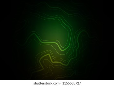 Dark Green vector background with straight lines. Decorative shining illustration with lines on abstract template. The pattern can be used for busines ad, booklets, leaflets