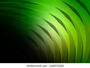 Dark Green vector background with straight lines. Shining colored illustration with narrow lines. The pattern can be used as ads, poster, banner for commercial.