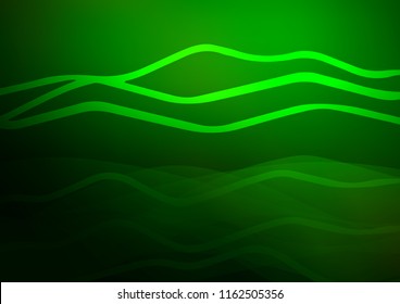 Dark Green vector background with straight lines. Blurred decorative design in simple style with lines. Best design for your ad, poster, banner.
