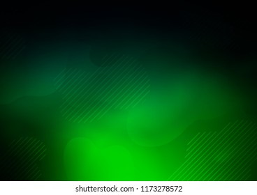 Dark Green vector background with straight lines. Shining colored illustration with narrow lines. The pattern can be used as ads, poster, banner for commercial.