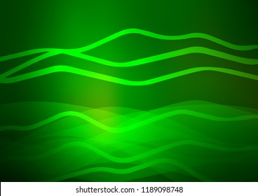 Dark Green vector background with straight lines. Blurred decorative design in simple style with lines. The pattern can be used as ads, poster, banner for commercial.