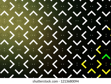 Dark Green vector background with straight lines. Lines on blurred abstract background with gradient. The template can be used as a background.