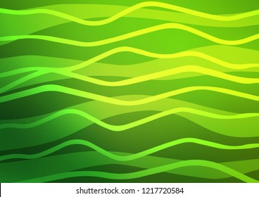 Dark Green vector background with straight lines. Modern geometrical abstract illustration with staves. Smart design for your business advert.