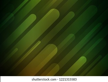 Dark Green vector background with straight lines. Modern geometrical abstract illustration with staves. Smart design for your business advert.
