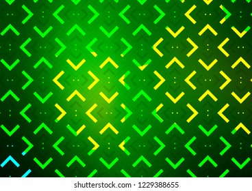 Dark Green vector background with straight lines. Blurred decorative design in simple style with lines. The pattern can be used for websites.