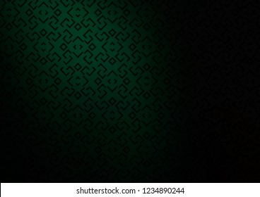 Dark Green vector background with straight lines. Modern geometrical abstract illustration with staves. Best design for your ad, poster, banner.