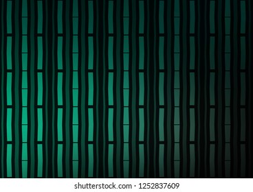 Dark Green vector background with straight lines. Modern geometrical abstract illustration with staves. The pattern can be used for busines ad, booklets, leaflets