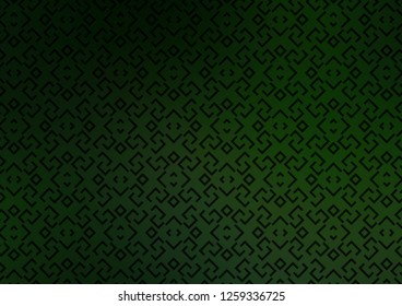Dark Green vector background with straight lines. Shining colored illustration with narrow lines. Pattern for ads, posters, banners.