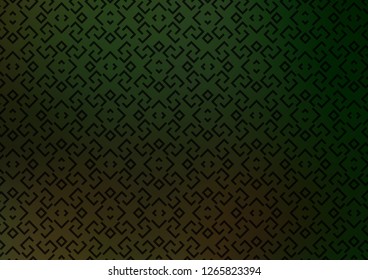 Dark Green vector background with straight lines. Lines on blurred abstract background with gradient. Backdrop for TV commercials.