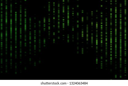 Dark Green vector background with straight lines. Glitter abstract illustration with colored sticks. Pattern for ads, posters, banners.
