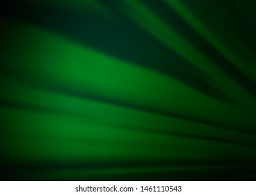 Dark Green vector background with straight lines. Glitter abstract illustration with colored sticks. Smart design for your business advert.