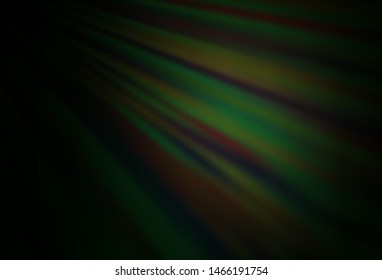 Dark Green vector background with straight lines. Decorative shining illustration with lines on abstract template. Best design for your ad, poster, banner.