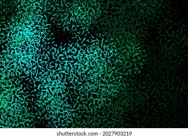 Fondo vector verde oscuro con líneas rectas. Ilustración de color brillante con rayas nítidas. Plantilla para sus hermosos fondos.