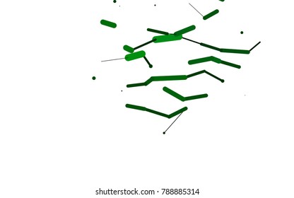 Dark Green vector background with straight lines. Modern geometrical abstract illustration with staves. The pattern can be used for websites.